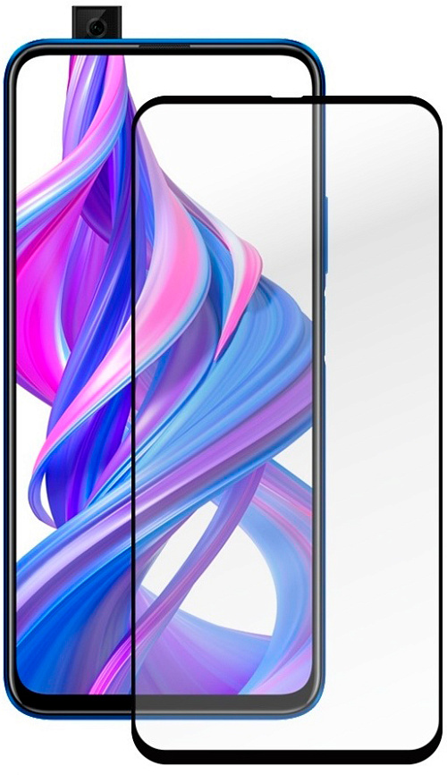 Стекло защитное CASE 3D для Honor 9X (черная рамка)
